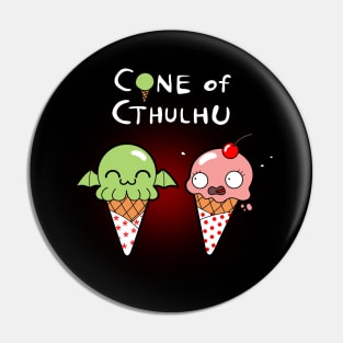 Funny Cute Cthulhu Kawaii Ice Cream Cartoon Pin