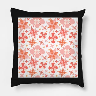 Pink Floral Pattern Pillow