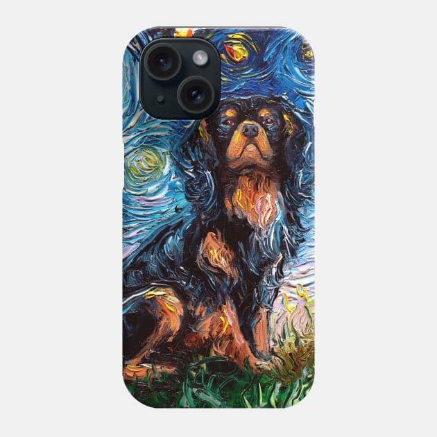 Cavalier King Charles Spaniel Night Phone Case by sagittariusgallery