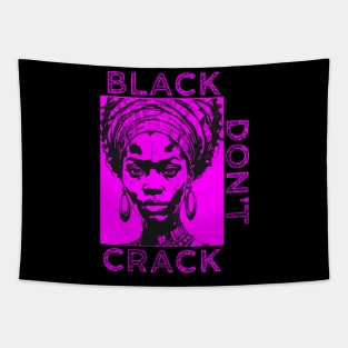 Black Don't Crack Fuchsia Tapestry