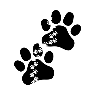 Paw and minipaw pet parents with puppy footprints T-Shirt