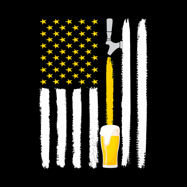 Craft beer lover i american flag i usa i th july by Tianna Bahringer