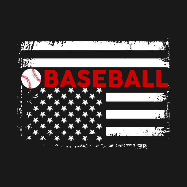 Baseball American Flag by Pelman