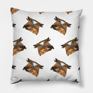 Buffy Fish Owl Pattern Pillow