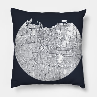 Jakarta, Indonesia City Map - Full Moon Pillow