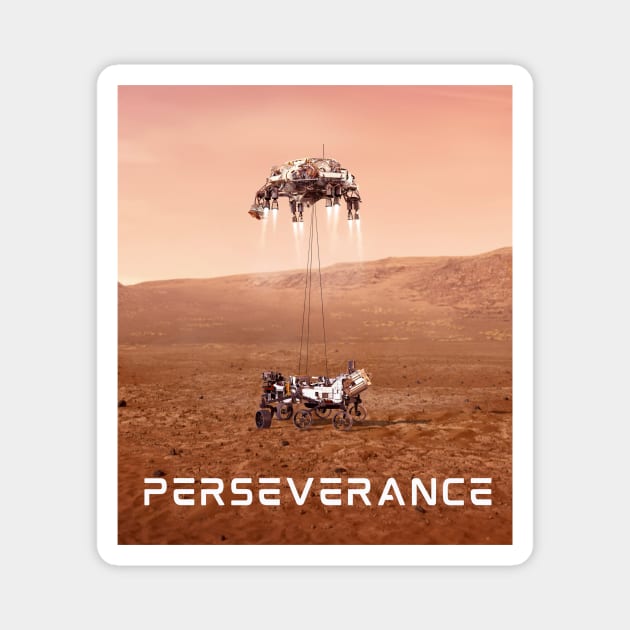 Perseverance Mars Exploration Nasa Magnet by GOT A FEELING