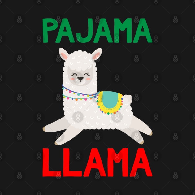 Pajama Llama - Funny Christmas Pajama Llama by kdpdesigns