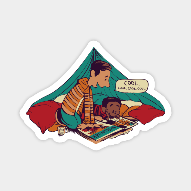 Troy & Abed's Dope Adventures Magnet by MeganLara