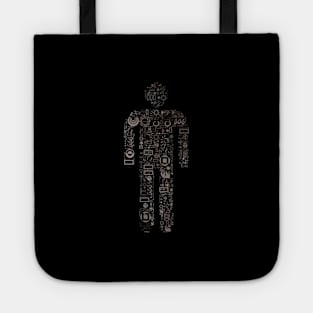 Metal Man Word Cloud () Tote