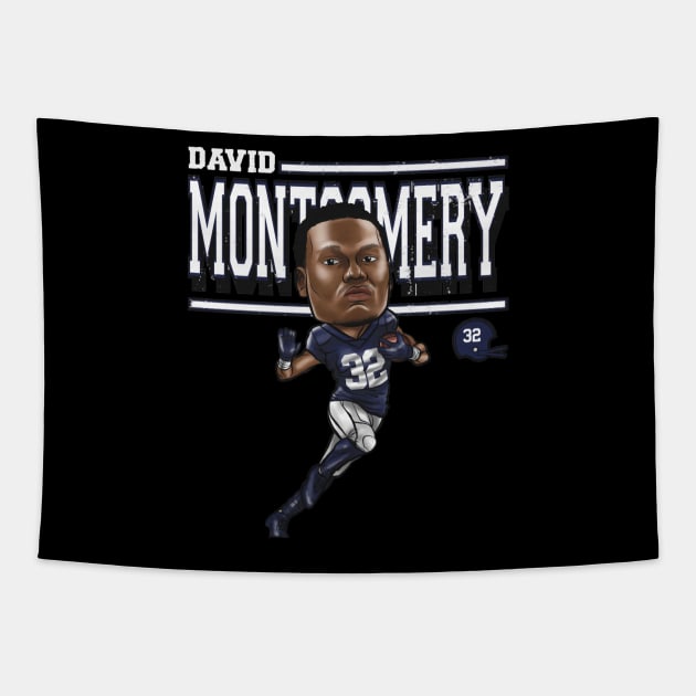 David Montgomery Chicago Cartoon Tapestry by Buya_Hamkac