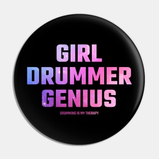 drummer girl Pin