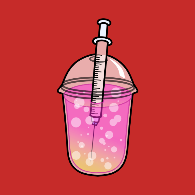 Strawberry juice vaccine will make your drink colorful by LEMONEKO