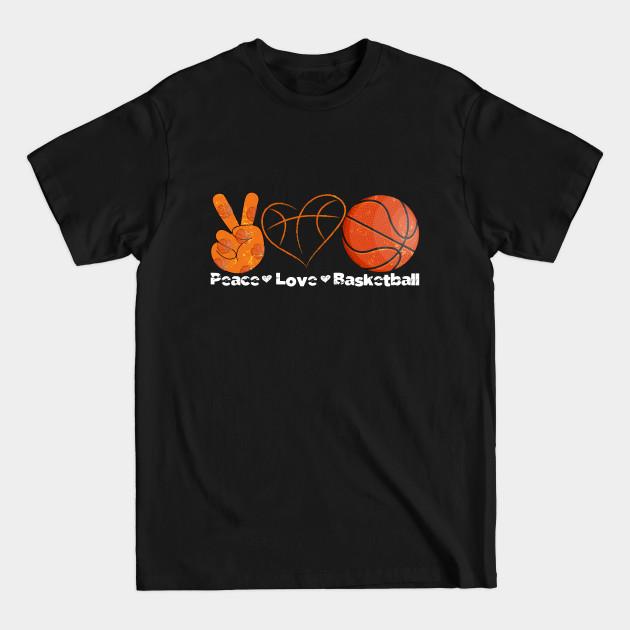 Discover Peace Love Basketball - Peace Love Basketball Autumn Style - T-Shirt
