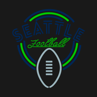 Neon Sign Seattle Football T-Shirt