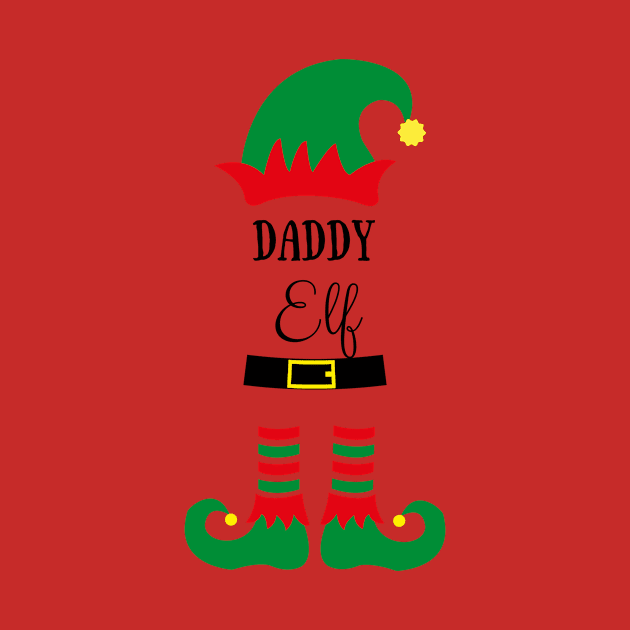 daddy elf cute christmas design for dad by Ashden