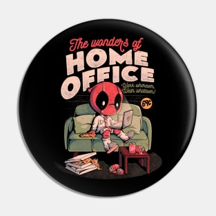 The Wonders Of Home Office - Funny Geek Movie Hero Gift Pin