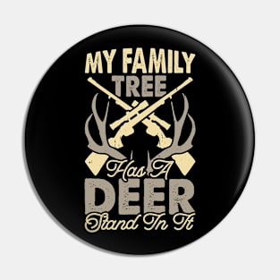 My Family Tree Has A Deer Stand Jn Jt T shirt For Women Pin