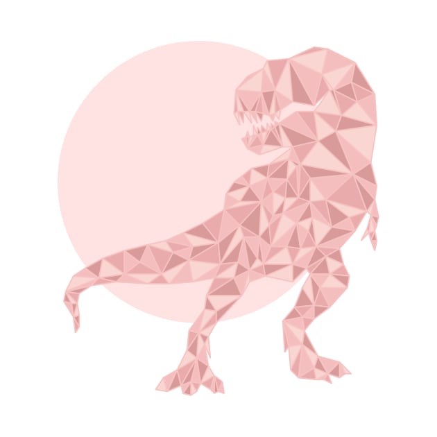 Tyrannosaurus Geometric Rose by SpareFilm