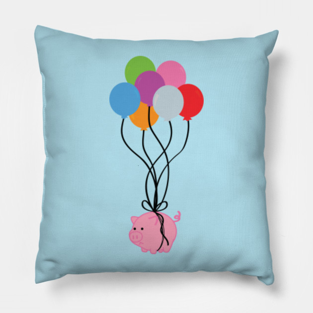 Pigs Can Fly Flying Pig Pillow Teepublic Au