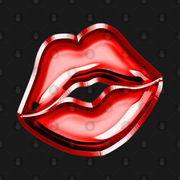 Red lips by artsytee