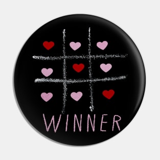 Tic Tac Toe  - love winner valentine Pin