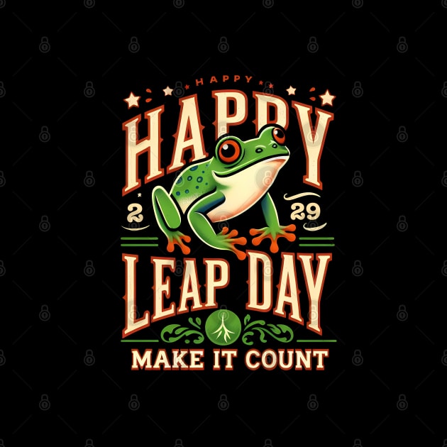 Happy Leap Day - Vibrant Frog Celebration by ANSAN