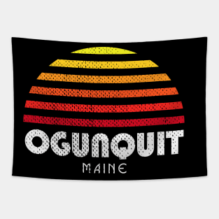 Ogunquit Maine Ogunquit Beach Retro Sunset Tapestry