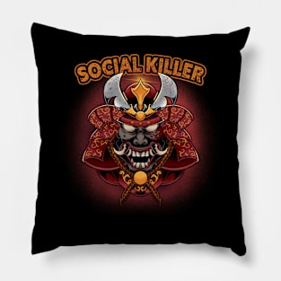 Social Killer Samurai Pillow