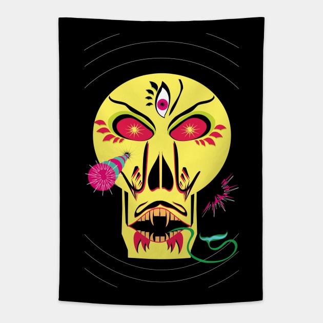 Skull Tapestry by riomarcos