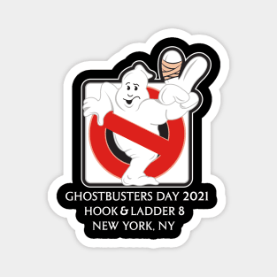 Ghostbusters Day 2021 (White Text) - Buffalo Ghostbusters Magnet