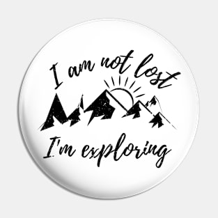 Mountains Hiking Pin