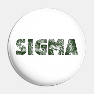 Sigma Leaf Letters Pin