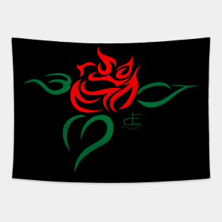 Tribal Rose Tapestry