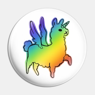 Majestically awesome llama Pin