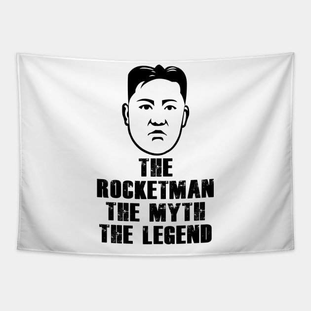 Rocketman Kim Jong Un Tapestry by ChrisWilson