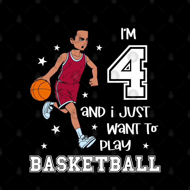 Boy plays basketball - I am 4 by Modern Medieval Design