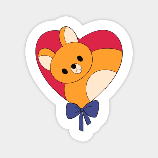 Teddy bear in the heart Magnet