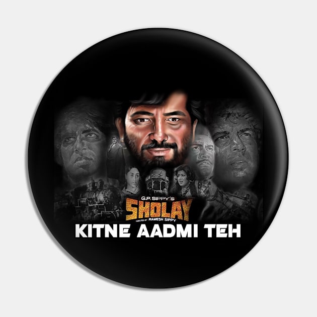 Sholay Pin by SAN ART STUDIO 