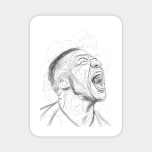 Scribble abstract Mbappe Magnet