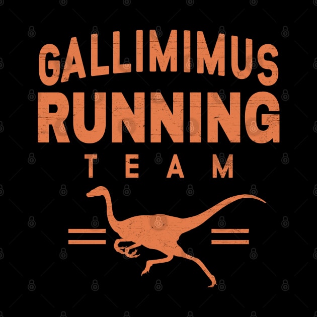 Gallimimus Running Team by NicGrayTees