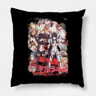 Kill La Kill Kiru Ra Kiru Grunge Border Anime Pillow