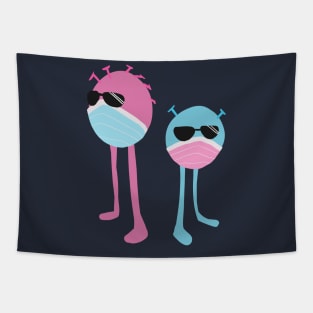 Virus Germs Illustration Tapestry