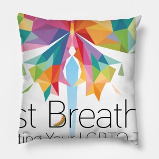 Just Breathe logo Pillow