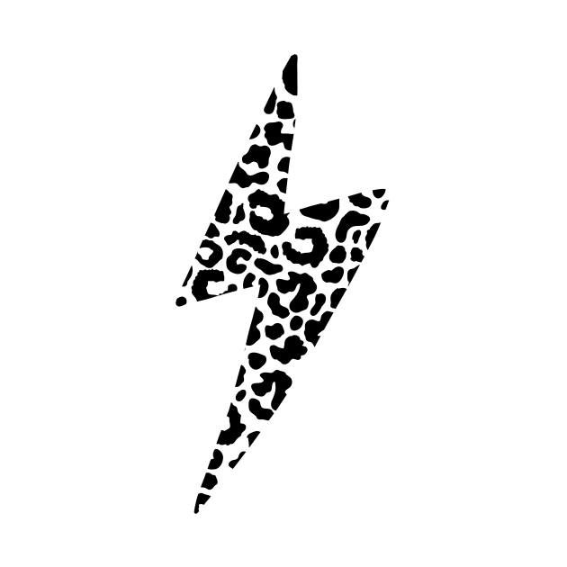 Leopard lightning bolt by Chantilly Designs