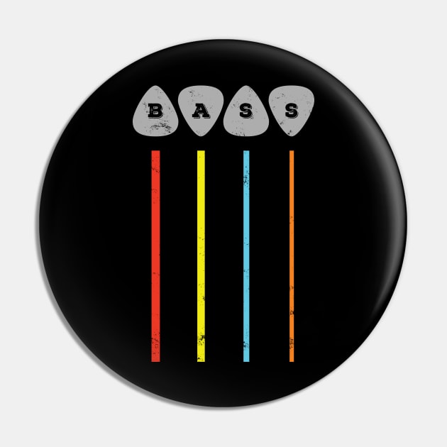 Bass Guitar Picks Bass Strings Colorful Theme Pin by nightsworthy