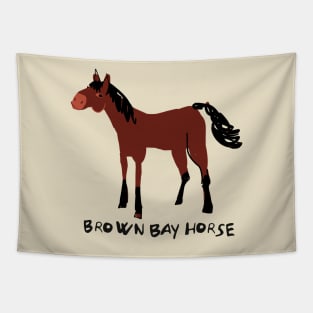 Brown Bay horse Tapestry