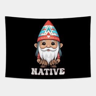 Kawaii Native American Indian Gnome Tapestry