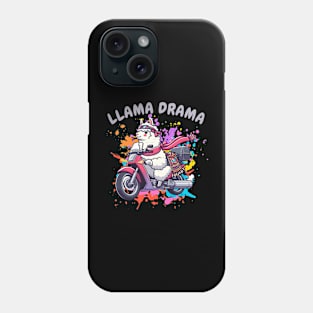 Llama Drama Biking Phone Case