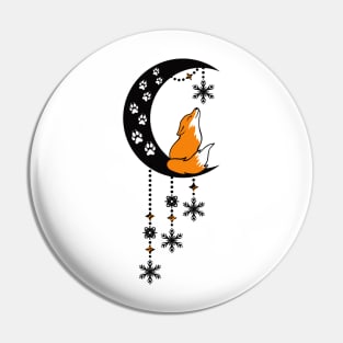 FOX MOON Pin