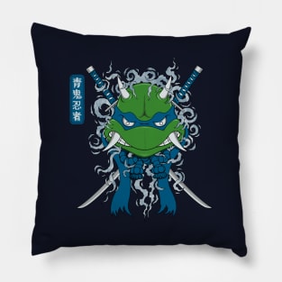 Blue Oni Ninja Pillow